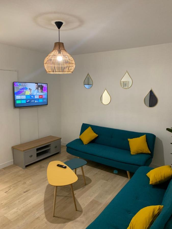 L Effet Mer 70M2 Avec 2 Chambres Doubles Avec Parking 1 Voiture Gratuit, Netflix Disney Plus Disponible Lits Faits A L Arrive Serviettes De Toilettes Fournies Dieppe Buitenkant foto